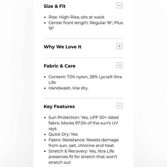 L.L. Bean Women’s Shaping Swim Skirt - Picture 5 of 5